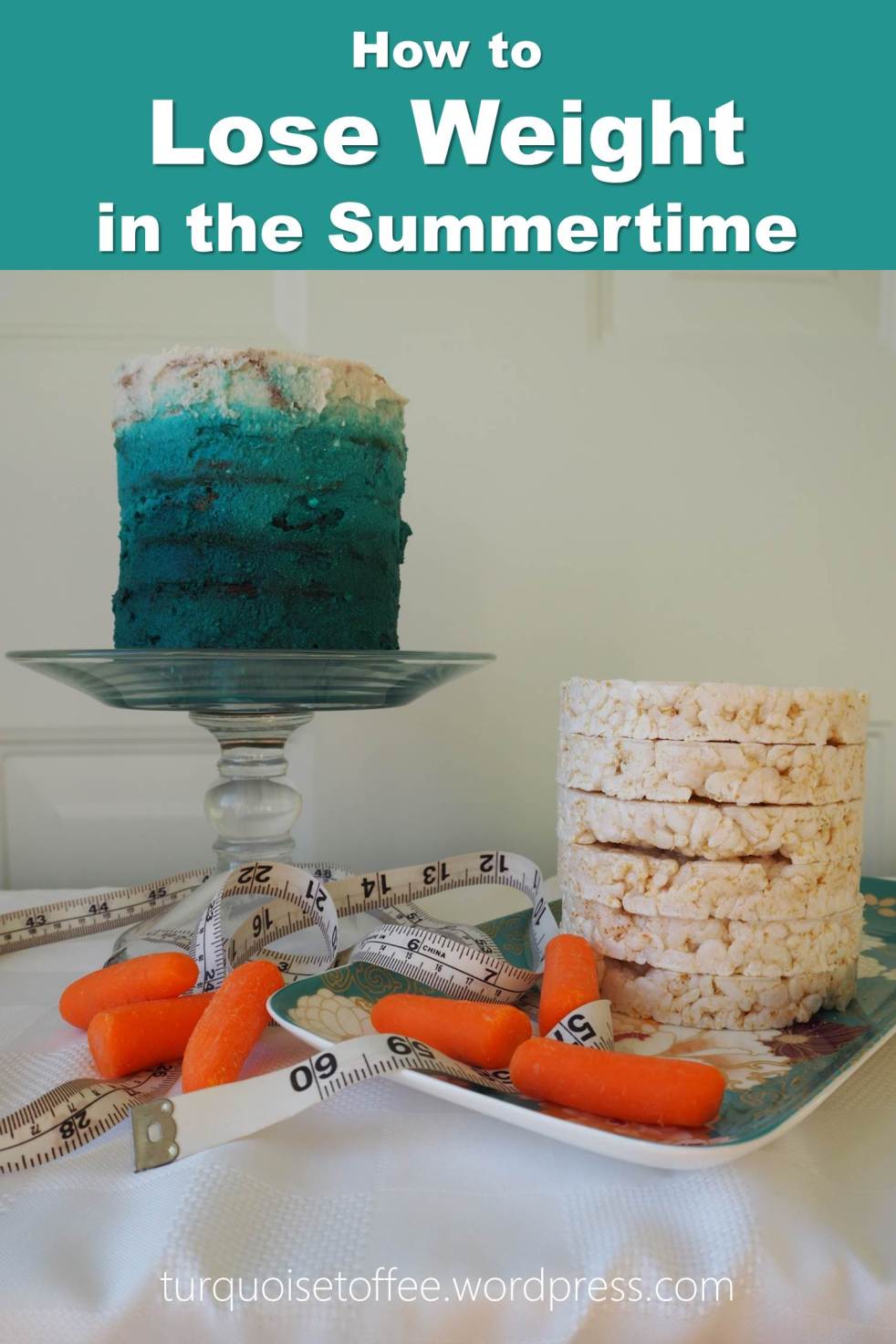 Lose Weight Summer Diet Tips Turquoise Ombre Sugar Free Cake