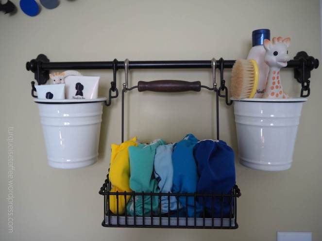 Batman Gotham City New York Baby Boy Nursery Cloth Diaper Change Table Shelves