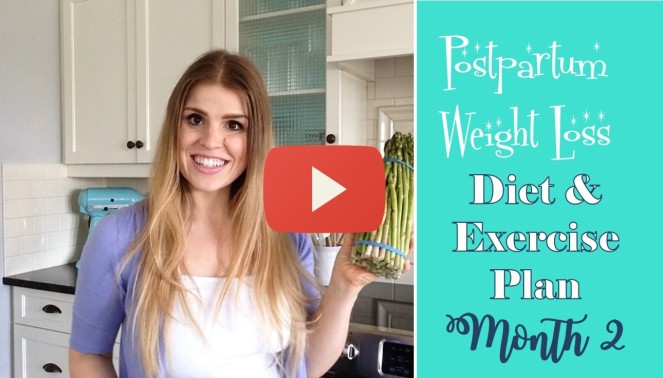 Postpartum Weight Loss Diet and Exercise Plan Month 2