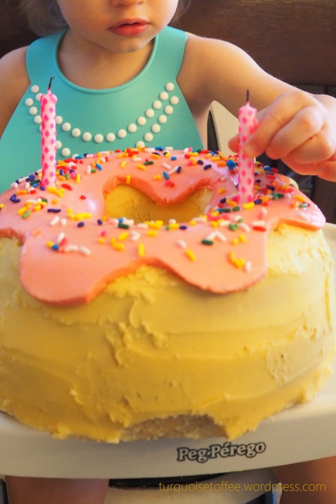 Giant Donut Cake Dinos and Donuts Party Dinosaurs and Doughnuts