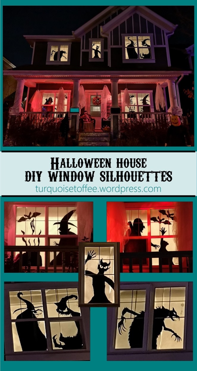 Halloween House DIY Window Silhouettes