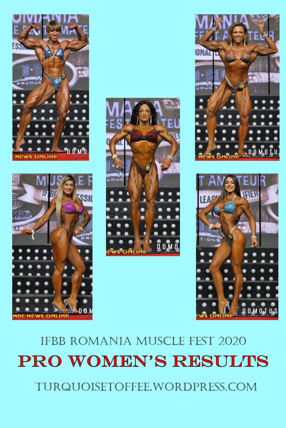 IFBB Romania Muscle Fest 2020 Pro Women's Results Bodybuilding Physique Figure Wellness Bikini